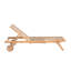 Weir Reclining Sun Lounger with Cushion-951801150