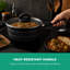 ROYALFORD Saucepan| Induction Safe Sauce Pot with Tempered Glass Lid | Forged Aluminium Cookware with 5-Layer Non-Stick Granite Coating Cooking Pot | PFOA Free Dishwasher Safe | Terranox Series-89193069