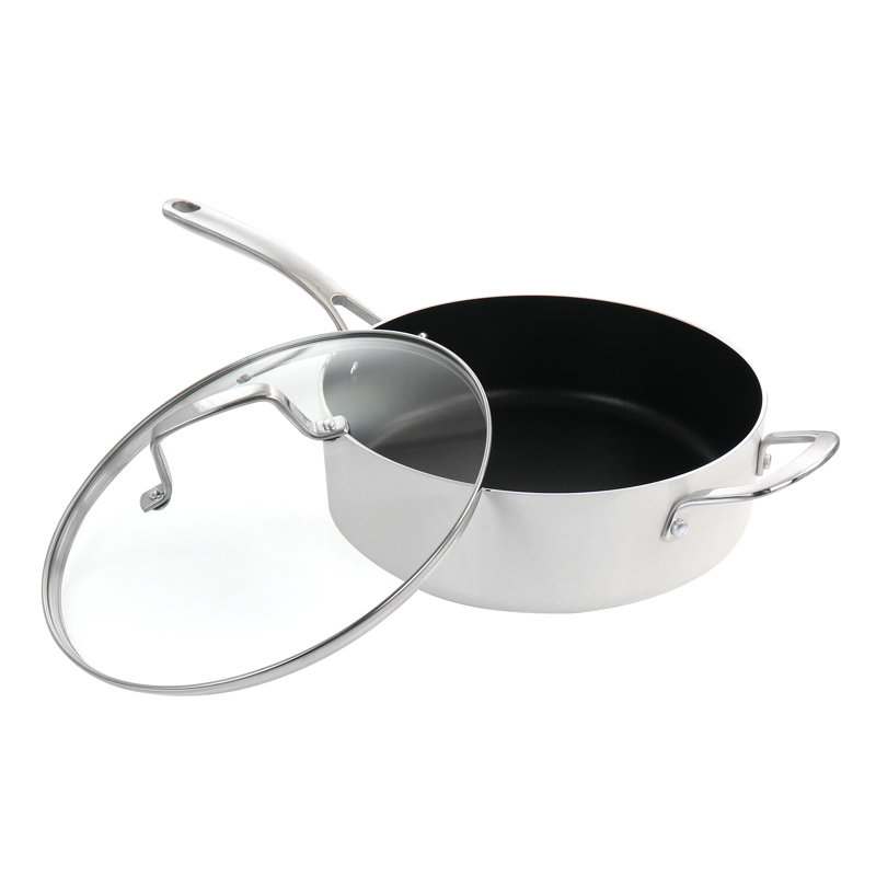 Linen White 10-Piece Nonstick Aluminum Cookware Set