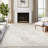 Abani Severus Vintage-Inspired Cream and Grey Distressed Medallion Design-195506238