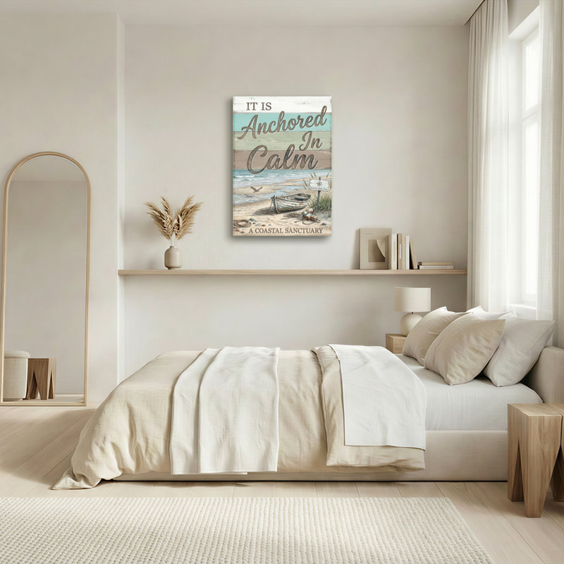 Ensemble d'une toile murale « Calme ancré », 40"H x 28"W, Wrapped Canvas