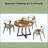Sleek Greeting Table,Dining Table,Kitchen Dinner Table