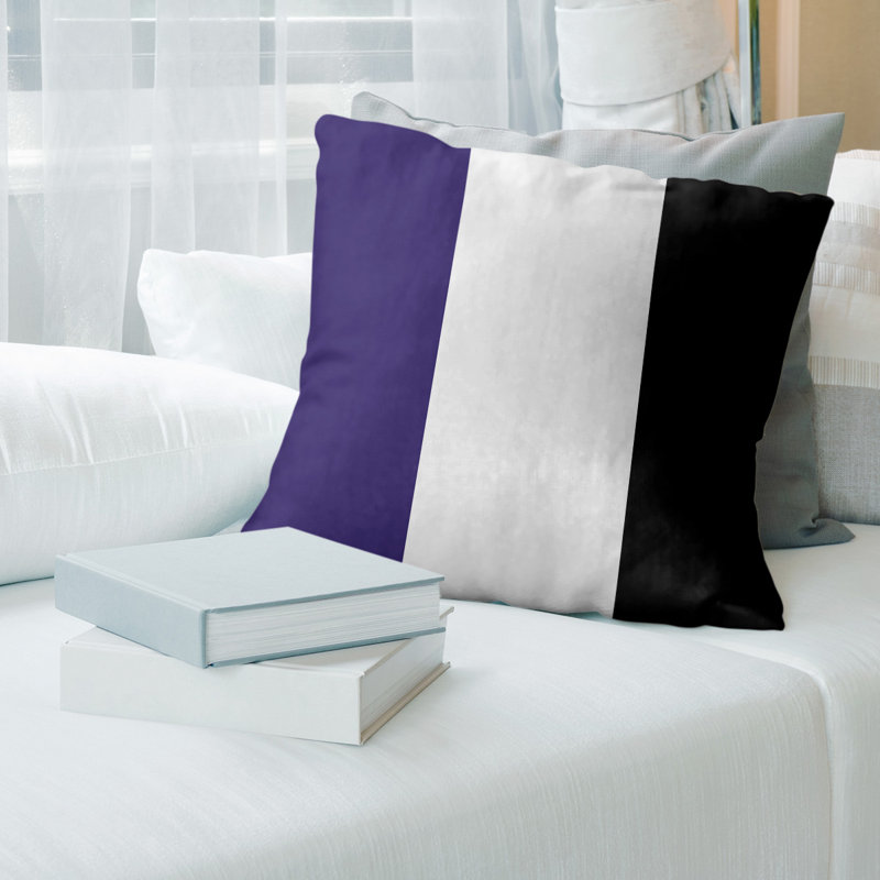 Housse de coussin décoratif baltimore retour, 20 po x 20 po, Blanc, Polyester sergé