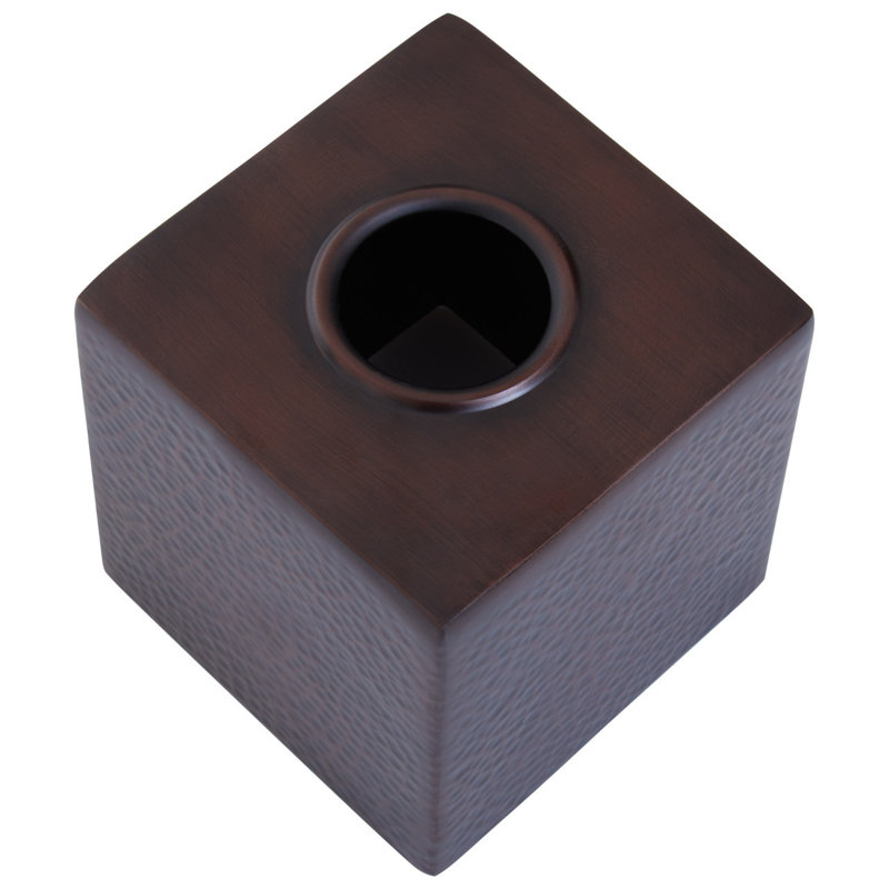 Strout Tissue Box Cover, Dark Bronze