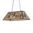 33" Long Whispering Pines Oblong Pendant