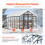 Serre de jardin en polycarbonate pour l'extérieur-109511858-109511862