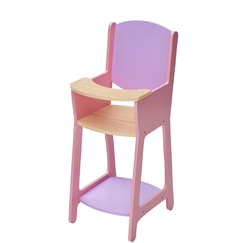Olivia's Little World - Modern Nordic Princess Baby Doll High Chair