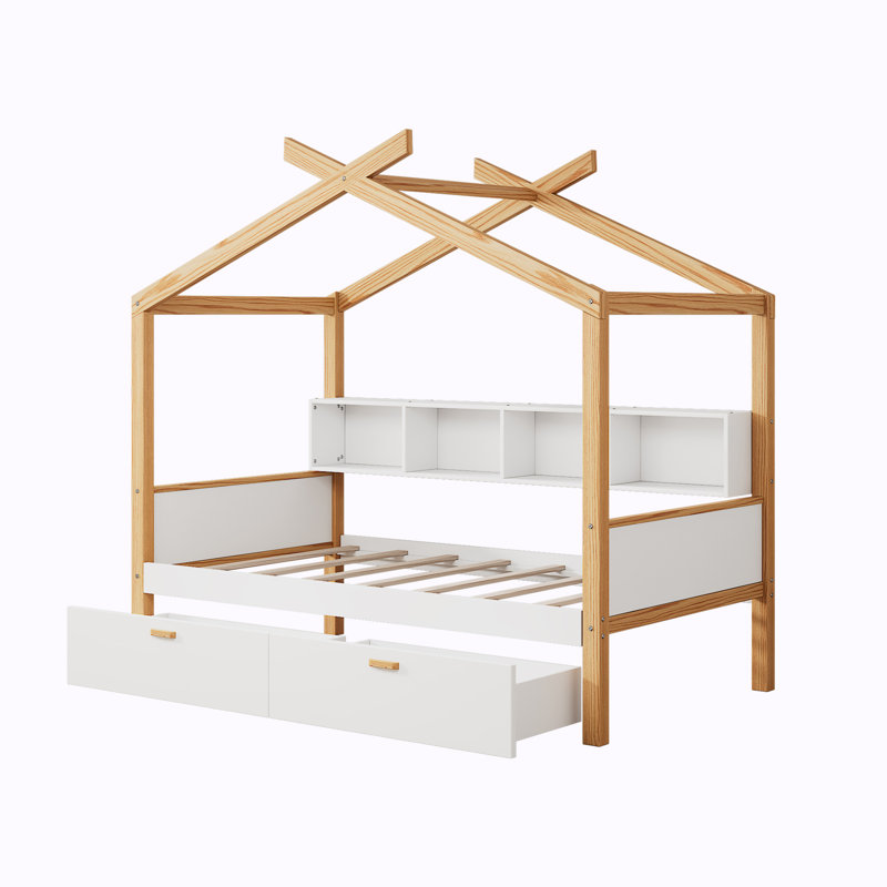 Wood Storage Bed, Twin