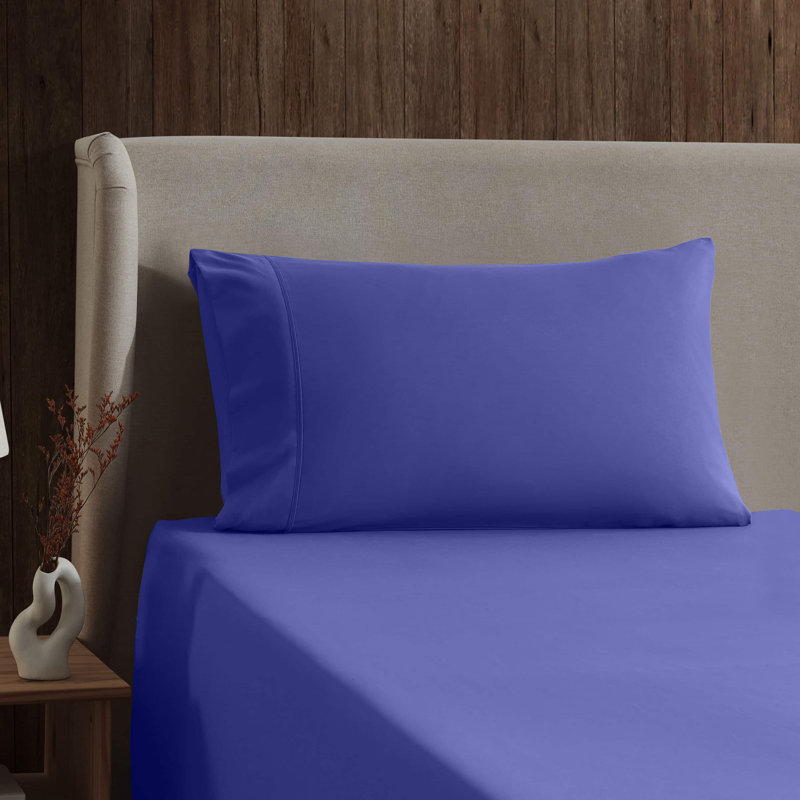 Luxury Collection Classic Smooth Thread Sheet Set, Tanzanite Blue, Twin XL