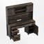 Bureau de direction Farmhouse avec huche, portes de grange coulissantes, armoire de rangement et 5 tiroirs-93717746