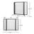 Mollet 40" x 31" 3-Panel Iron Fireplace Screen with Mesh Design