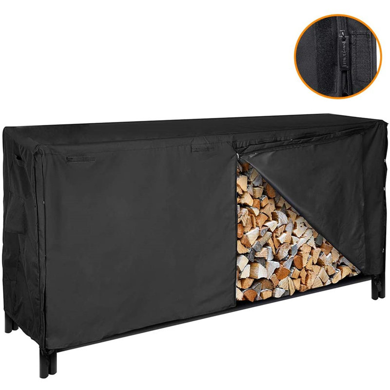 VIVOHOME 96'' W x 22.8'' D Log Rack Cover