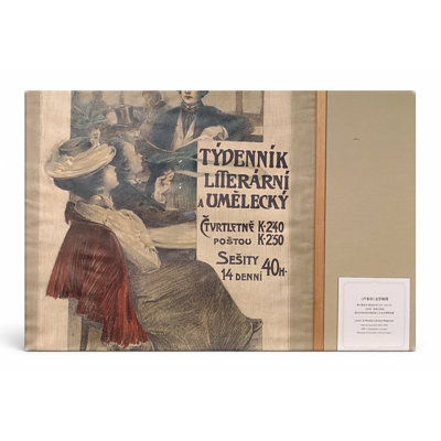 Lumik, années 1890, magazine littéraire tchèque - Art nouveau, affiche rétro - art mural sur toile