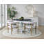 Chaise avec accoudoirs en blanc
