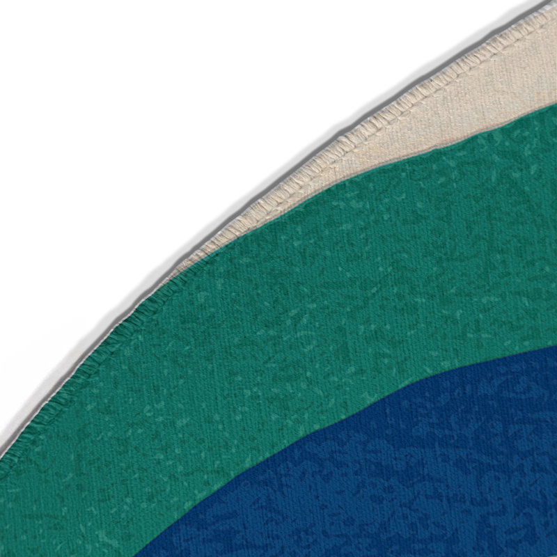 Perky Curl Indoor And Outdoor Area Rug, Round 5'