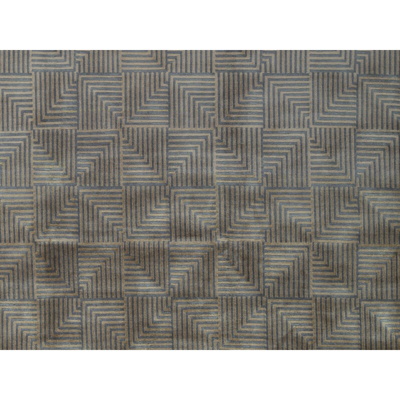 Tapis vert noué à la main de haute qualité