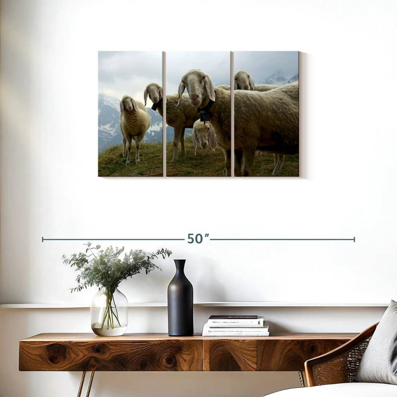 Brampt Piedmont Mountain Sheep, 20" H x 33" W