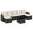 Vidaxl Garden Sofa Set Black And Cream