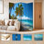 Paravent 4 panneaux pliant Royal Tropical Beach