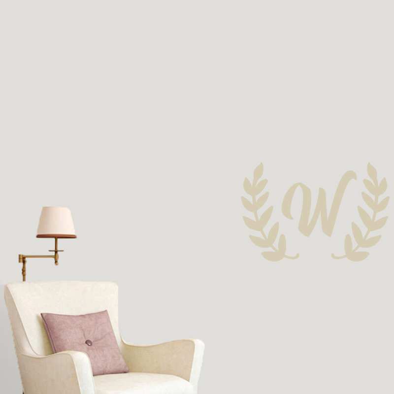Adhésif décoratif couronne olive, Beige clair, Oui