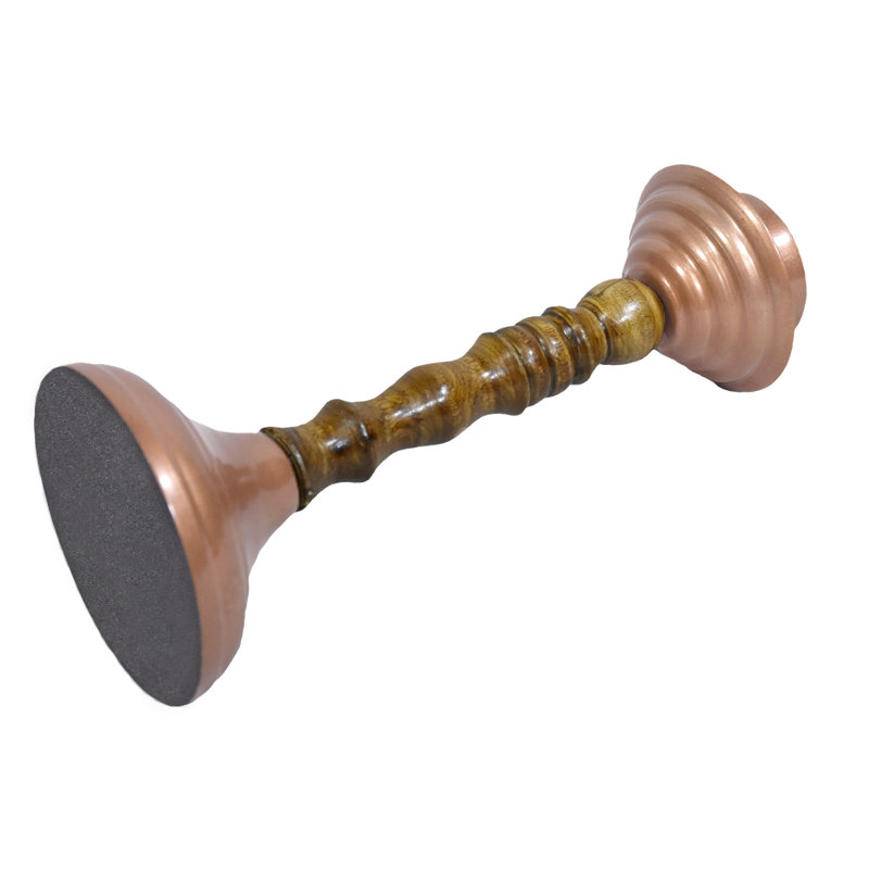 9'' H Tabletop Candlestick, Bronze, 9" H x 3.7" W x 3.7" D