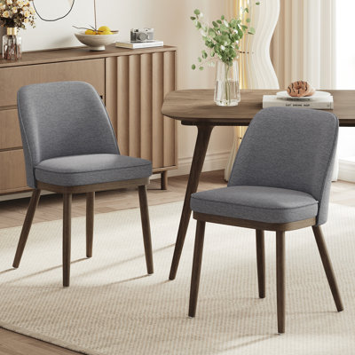 Upholstered Solid Wood Dining Chair