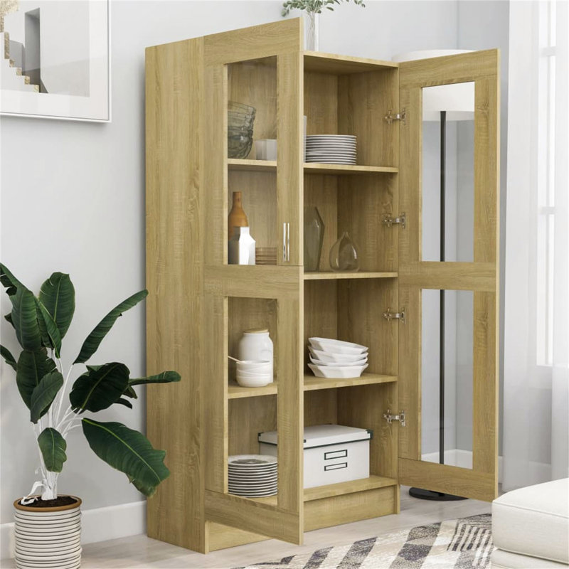 Eldion Glass 82.5 cm W Display Cabinet
