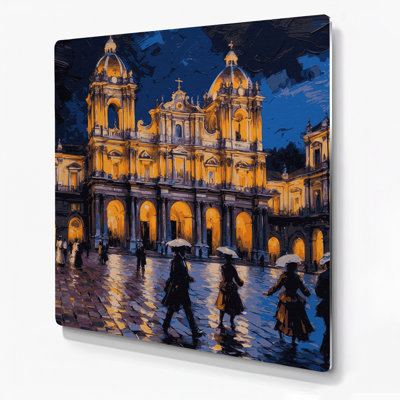 Cities Lima Peru Gray Metal Wall Art