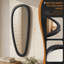Miroir mural décoratif asymétrique, cadre en bois massif - Miroir Boho moderne pour vestibule ou meuble-lavabo-2137489996-2130009872