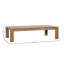 Table basse d'extérieur en bois de teck de 57 po Zahara, naturel