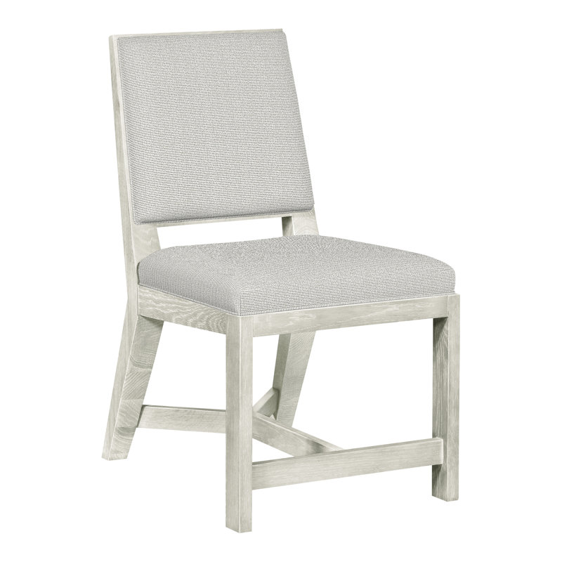 Thom Filicia Home Upholstered Back Side Chair, Wrenn, Callaloo Cotton