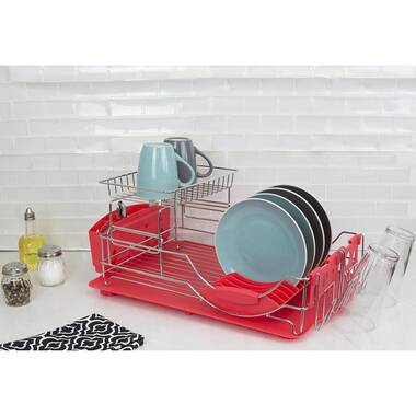 Qlevo Kitchen Accessory Evelyne Aluminum Frame Tier Dish Drying