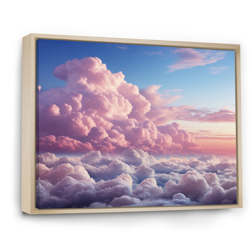 «Candy Sky Transcendent Twilight», reproduction sur toile, H 30 po x l 40 po x P 1,5 po, Cadre naturel flottant