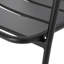 Chaise de patio en fer noir mat, cour et espace améliorant, H 25,97 po x P 24,14 po, chaise en fer de 13,55 lb Hauteur,