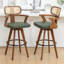 Swivel Upholstered Counter Stool-834109326-834109327