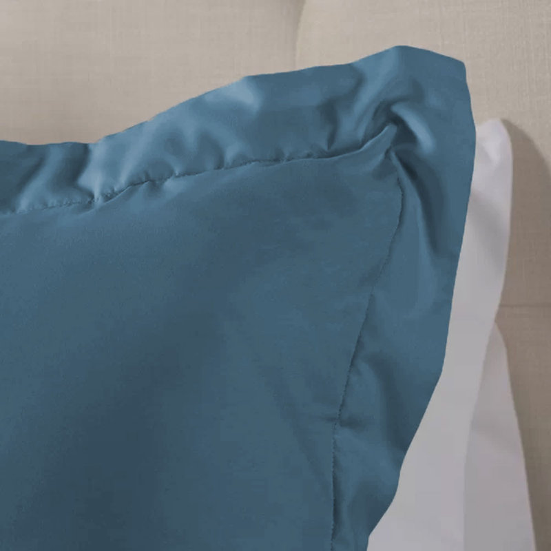 Wayfair Basics® Lightweight Bed-In-A-Bag Set, Queen Comforter + 7 Additional Pieces, Blue Dusk