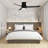 Doras 52" 3-Blade Flush Mount Ceiling Fan with LED Lights and Remote Control-1616937302