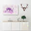 A Grazing Stag - Wrapped Canvas-56647630