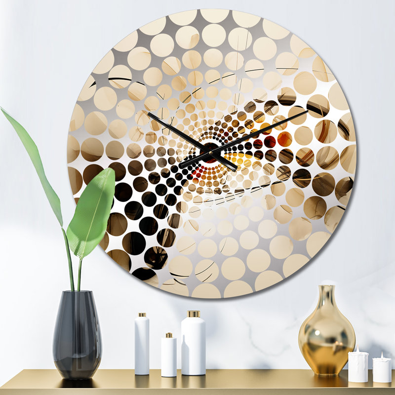 Horloge murale Conversations Of The Earth Dynamic Shapes VII - Abstract Shapes, Médium