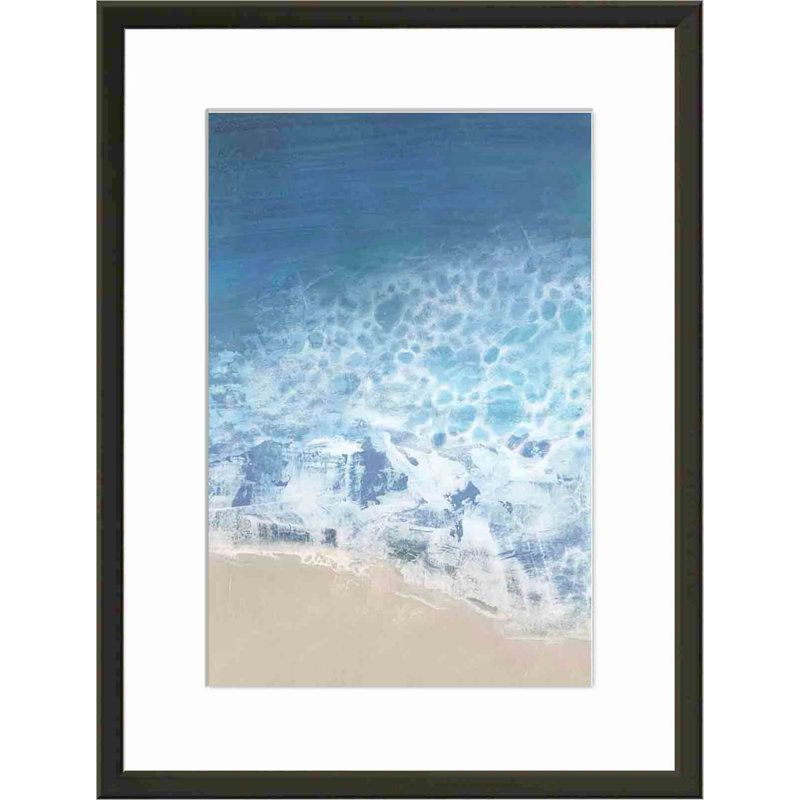 Ebb and Flow II par Victoria Borges - peinture encadrée, Noir, H 20 po x l 30 po