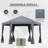 13 Ft. W x 13 Ft. D Metal Gazebo-58241758
