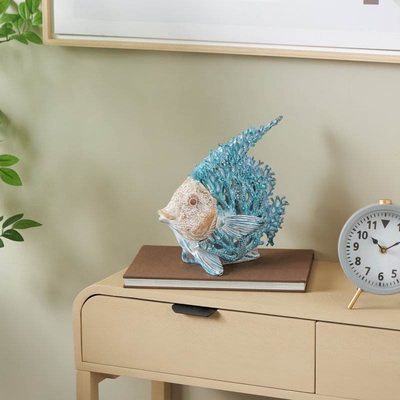 Sculpture de poisson Cole et Gray, Bleu
