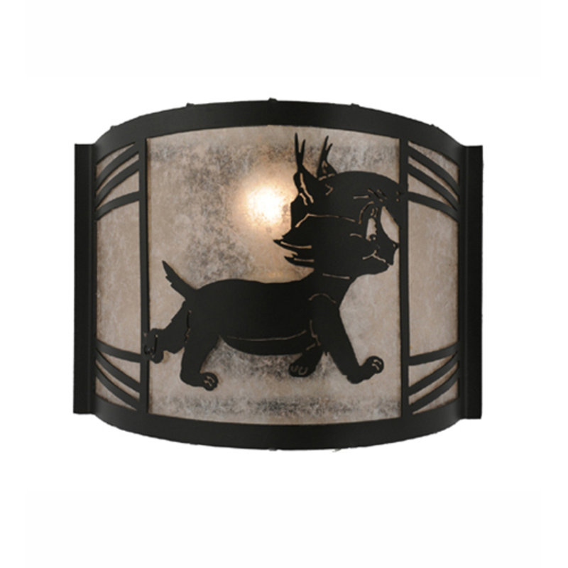 Lynx on the Loose 1 - Light Flush Mounted Sconce