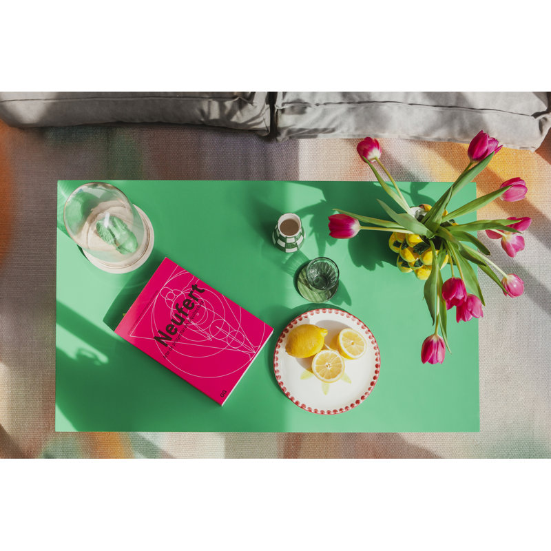 Blodwin 60 cm Rectangular Dining Table, Green emerald