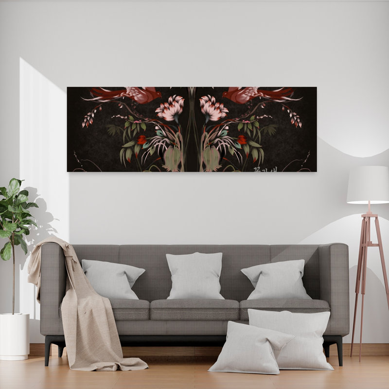 Joseon Era Style, peinture abstraite, art mural contemporain, H 60 po x l 20 po