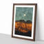 Moon over the Mountains in Italy - Picture Frame Painting Print-56737814-56737817
