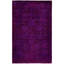 Overdyed One-of-a-Kind 4' 0" X 6' 4" Hand Knotted Area Rug