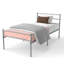 Single Size Bed Frame Modern Platform Bed with Metal Slat Support-1577012752