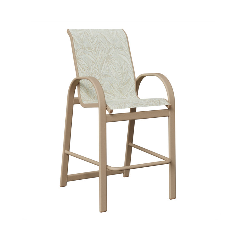 Fauteuil de bar berlinois Sahara Berlin avec tissu Sling Montego Bay de Berlin Gardens, Sahara moucheté, Montego Bay