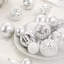 Ensemble d'ornement 65 pièces - Argent / Blanc / Or, incassable pour arbre ou guirlande